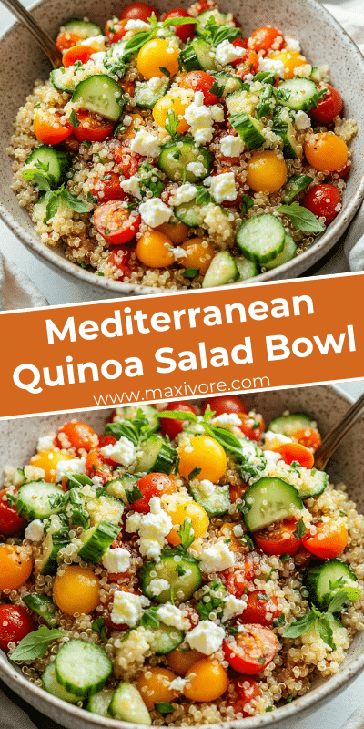 Mediterranean Quinoa Salad Bowl