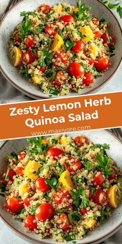 Zesty Lemon Herb Quinoa Salad