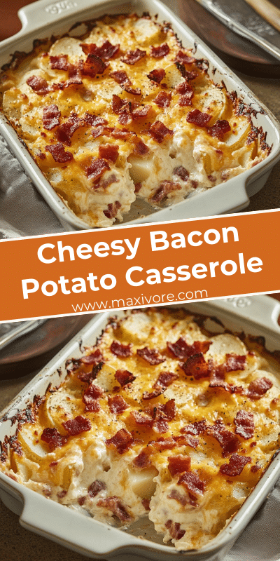 Cheesy Bacon Potato Casserole