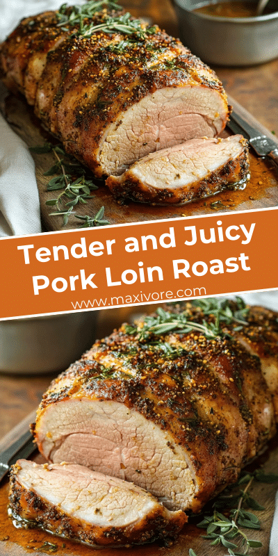 Tender and Juicy Pork Loin Roast
