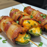 How to make Bacon-wrapped Jalapeño Cheddar Bombs — key cooking step