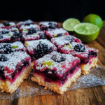 How to make Blackberry Lime Bars  — key cooking step