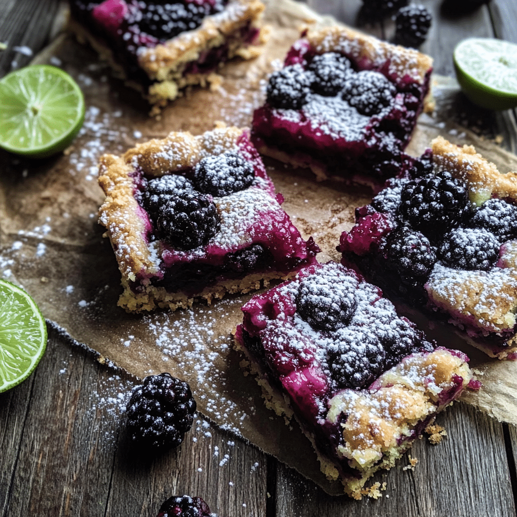 Blackberry Lime Bars  — restaurant-quality recipe photo