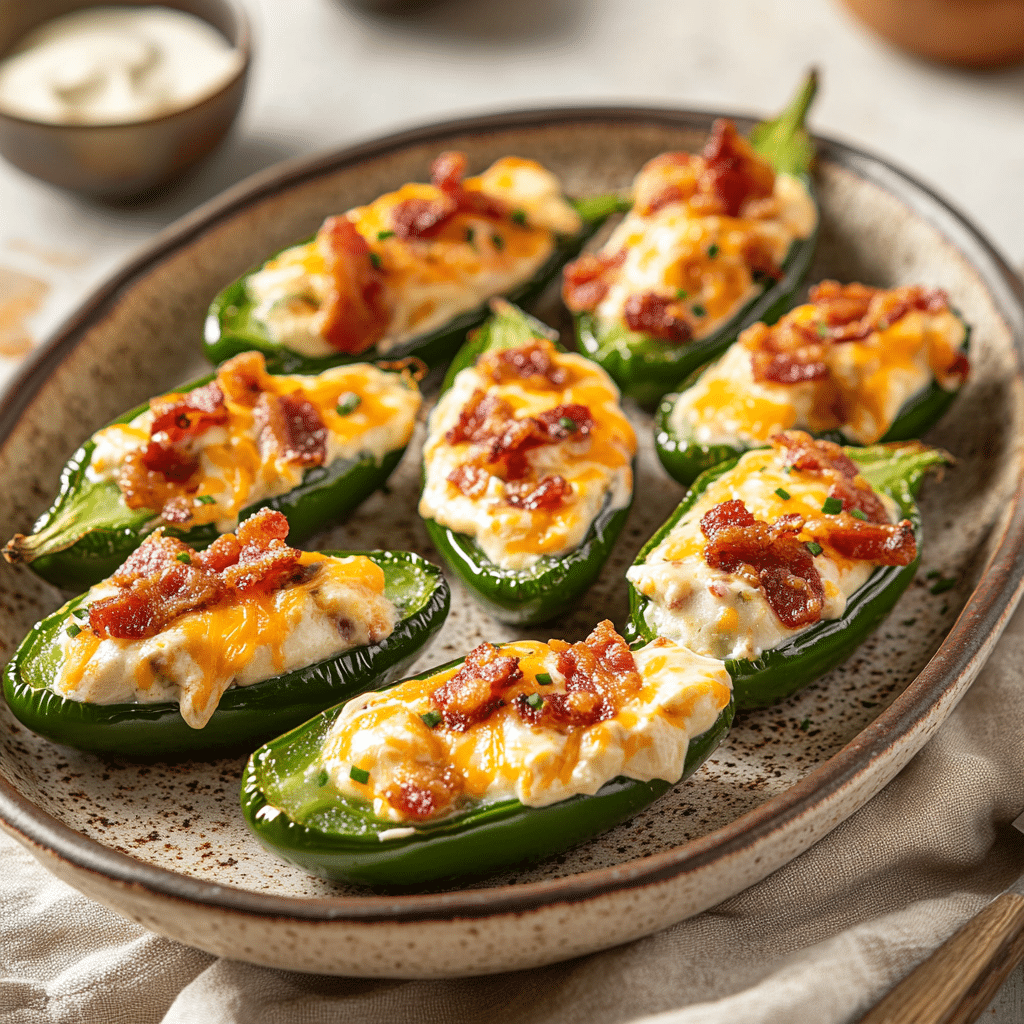 Buffalo Bacon Jalapeño Poppers with Creamy Dip — restaurant-quality recipe photo