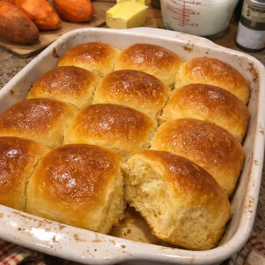 Buttery Sweet Potato Rolls Recipe — restaurant-quality recipe photo