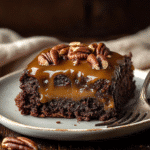 How to make Chocolate Caramel Pecan Delight — key cooking step
