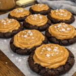 How to make Chocolate Cookies Peanut Butter Frosting — key cooking step