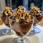 How to make Chocolate Hazelnut Dream Pudding Cups — key cooking step