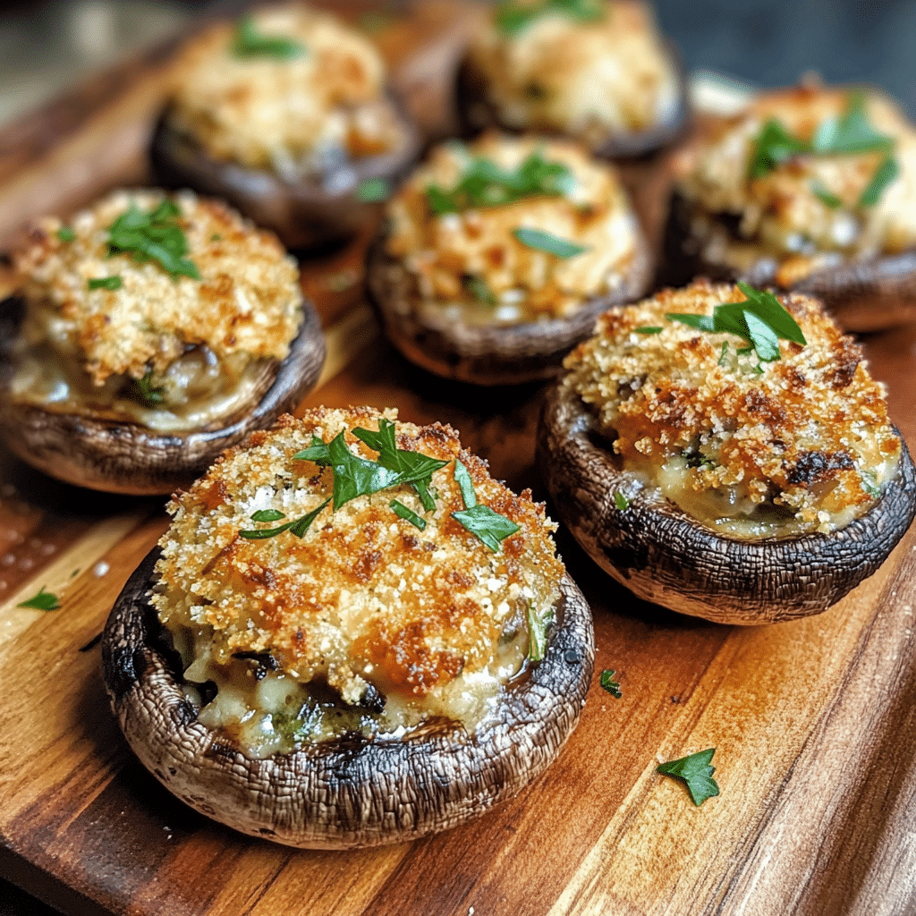 Crispy Parmesan Herb Stuffed Mushrooms — restaurant-quality recipe photo