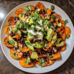 How to make Crunchy Sweet Potato Nachos — key cooking step