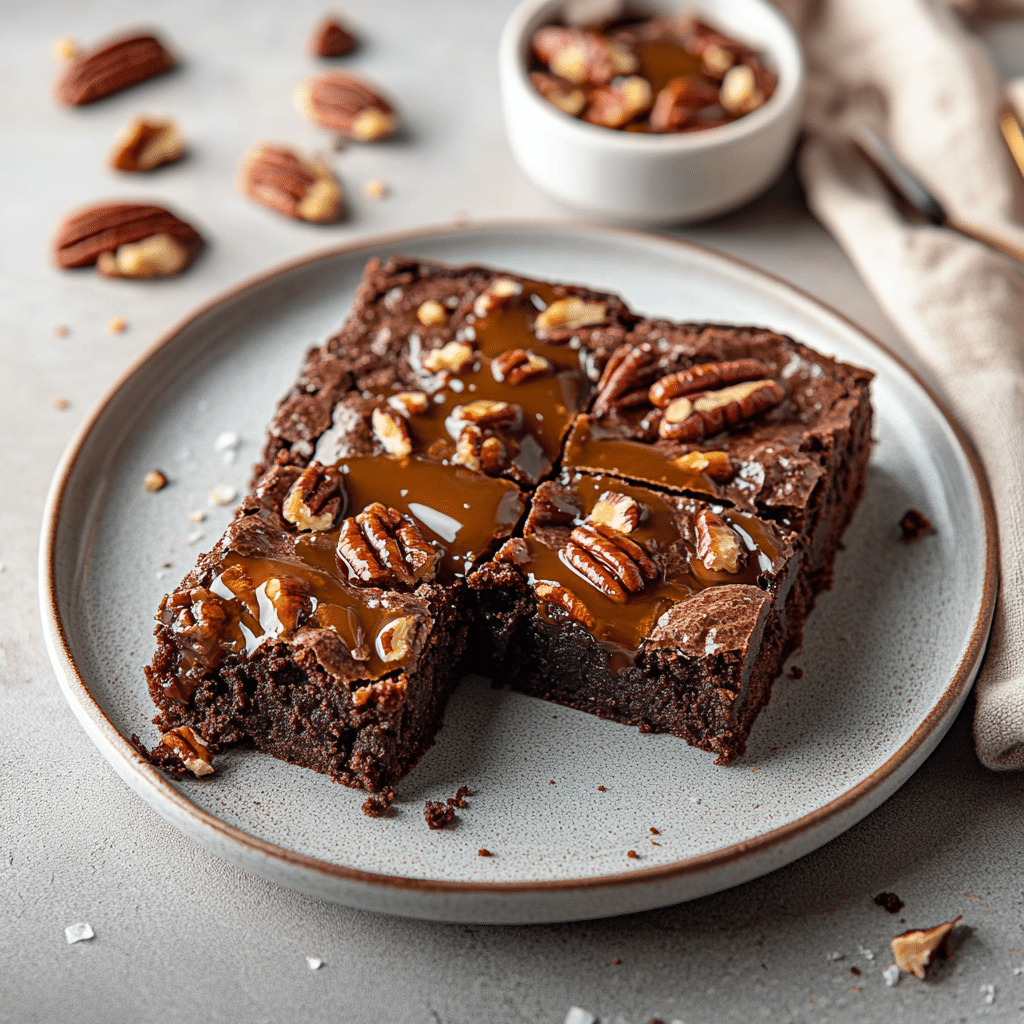 Decadent Caramel Pecan Brownies — restaurant-quality recipe photo