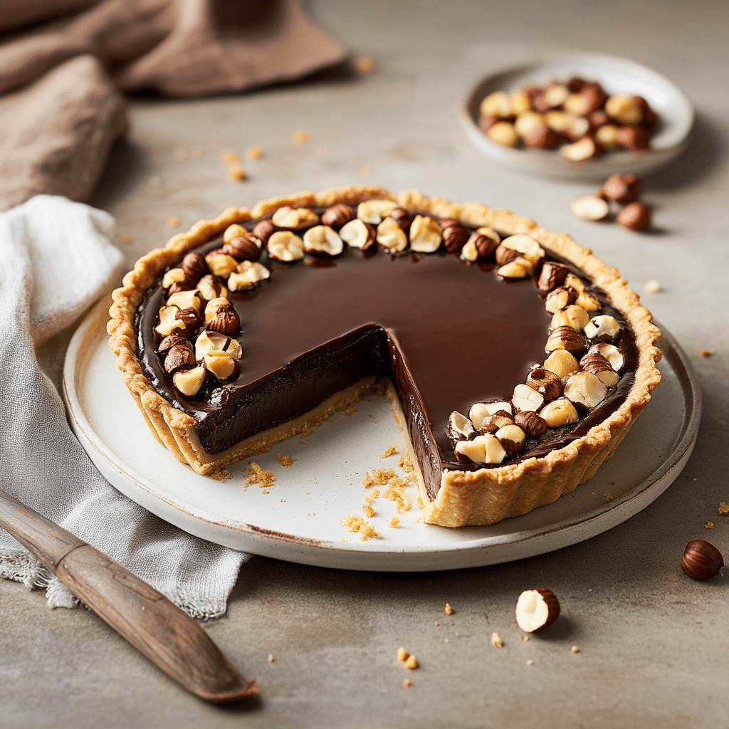 Decadent Chocolate Hazelnut Tart — restaurant-quality recipe photo