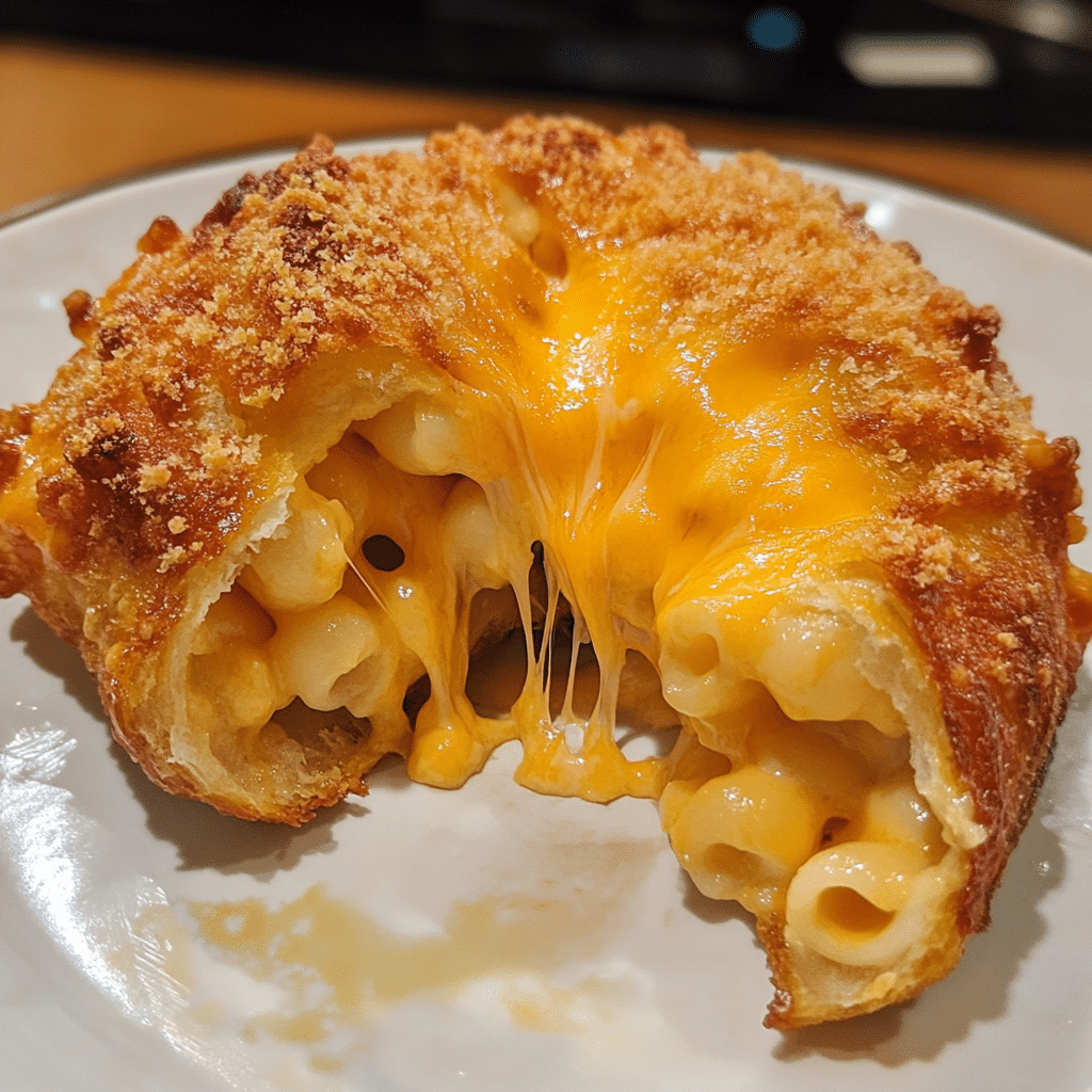 Deep-fried Cheddar Mac and Cheese Knot Pizza with Butter Crunch — restaurant-quality recipe photo