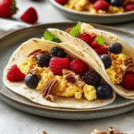 How to make Fluffy Maple Cinnamon Breakfast Tacos — key cooking step