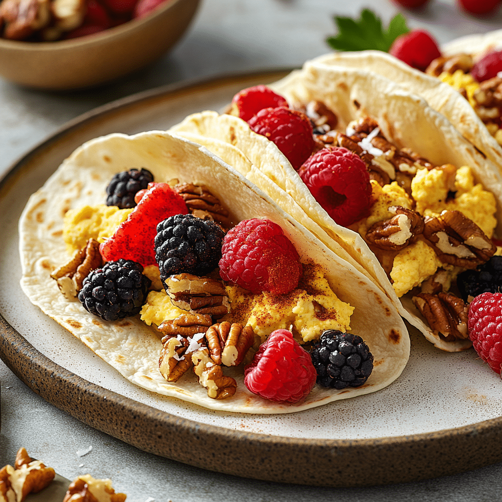 Fluffy Maple Cinnamon Breakfast Tacos — restaurant-quality recipe photo