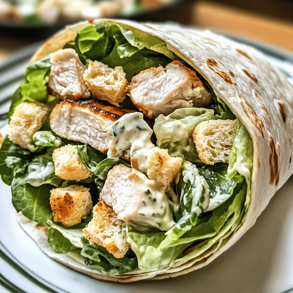 Grilled Chicken Caesar Salad Wrap — restaurant-quality recipe photo