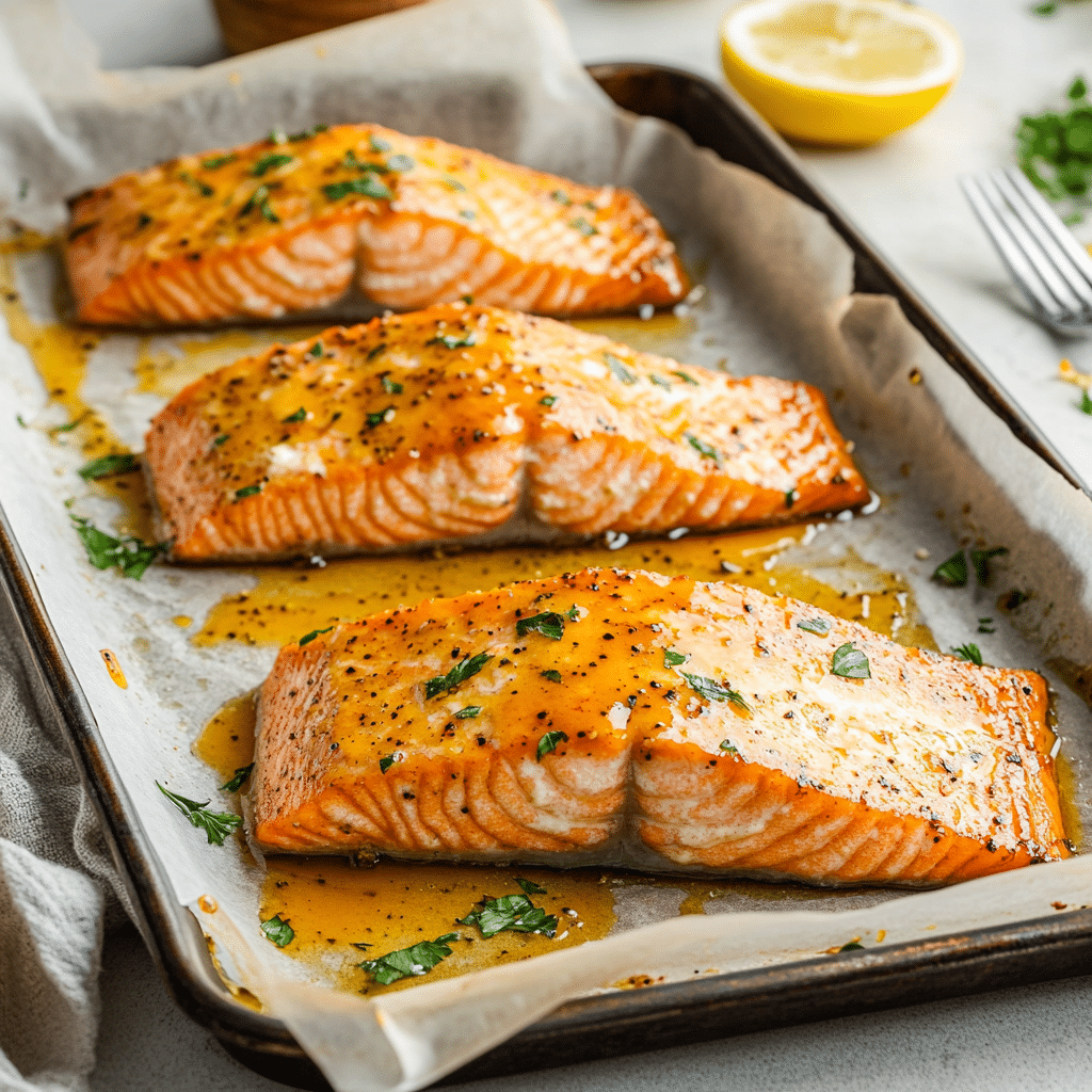 Honey Mustard Glazed Salmon Fillet — restaurant-quality recipe photo