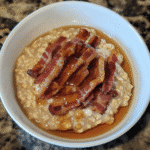 How to make Maple Bacon Overnight Oats — key cooking step