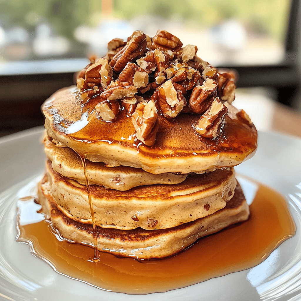 Maple Pecan Pancake Stack — restaurant-quality recipe photo