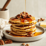 How to make Maple Pecan Sunrise Pancakes — key cooking step