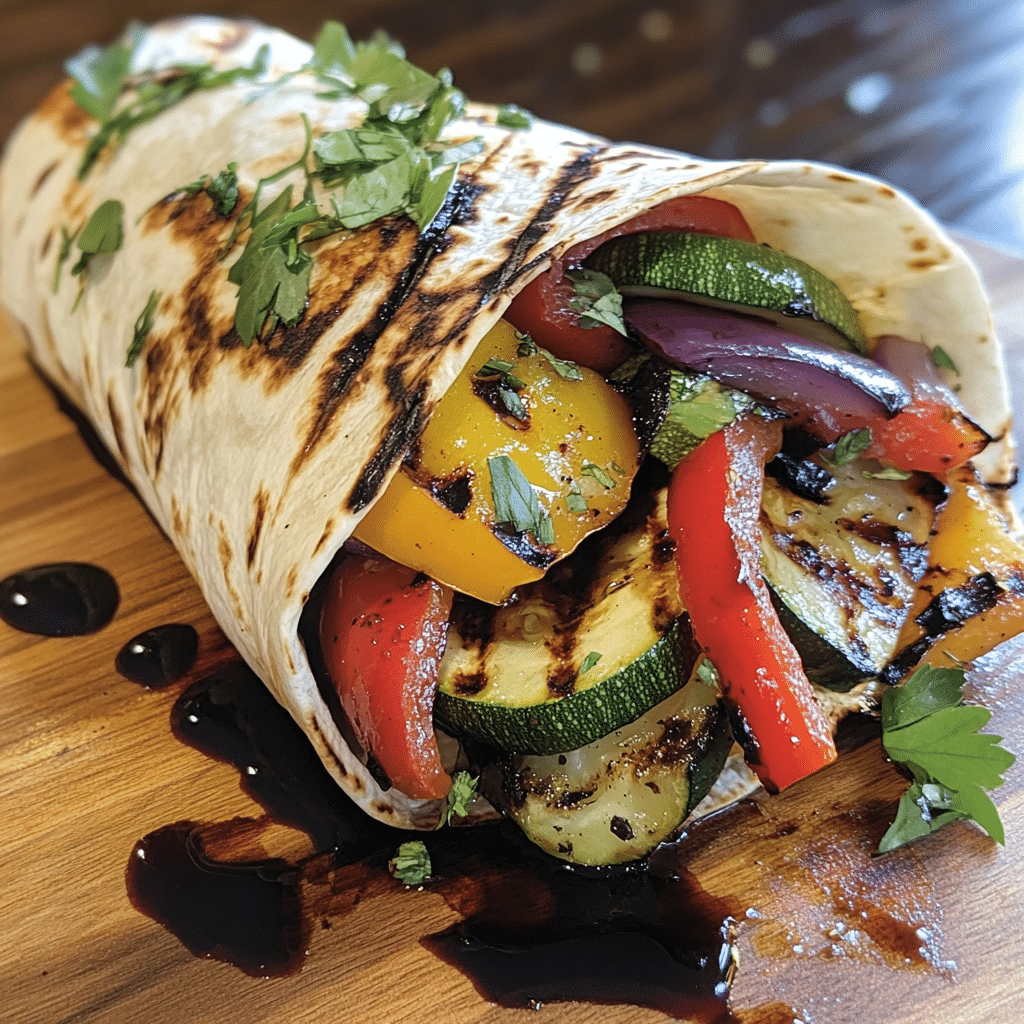 Mediterranean Grilled Veggie Wraps — restaurant-quality recipe photo