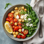 How to make Mediterranean Quinoa and Chickpea Bowl — key cooking step