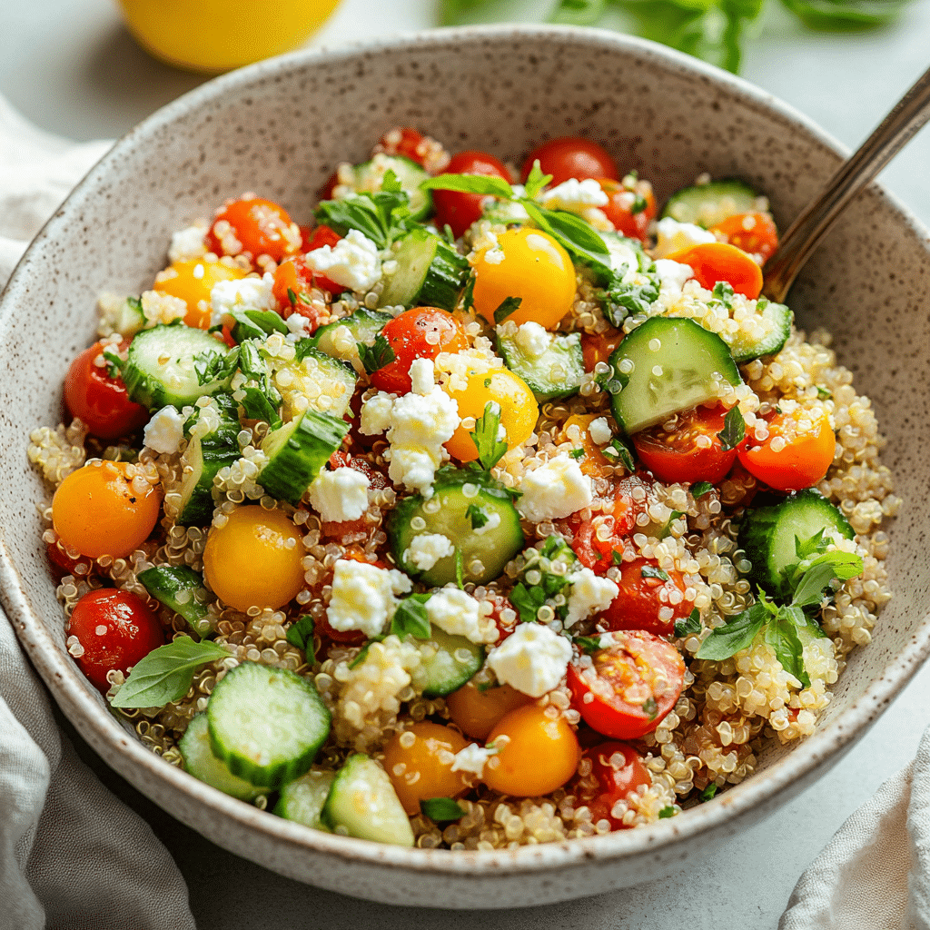 Mediterranean Quinoa Salad Bowl — restaurant-quality recipe photo
