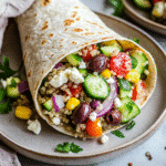 How to make Mediterranean Quinoa Salad Wrap — key cooking step