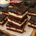 How to make Red Velvet Cheesecake Brownies — key cooking step