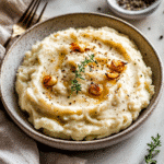 How to make Roasted Garlic Mashed Cauliflower — key cooking step