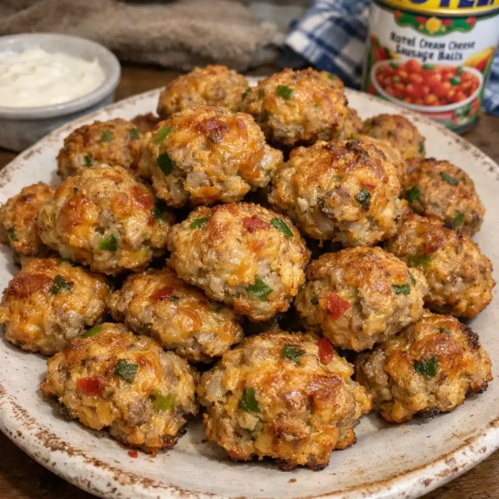 Rotel Cream Cheese Sausage Balls a Delicious Party Snack — restaurant-quality recipe photo