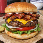 How to make Royal Bacon Cheeseburger Royale — key cooking step