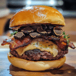 How to make Royal Truffle Bacon Burger — key cooking step