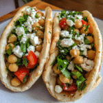 How to make Savory Mediterranean Chickpea Pita Sandwich — key cooking step