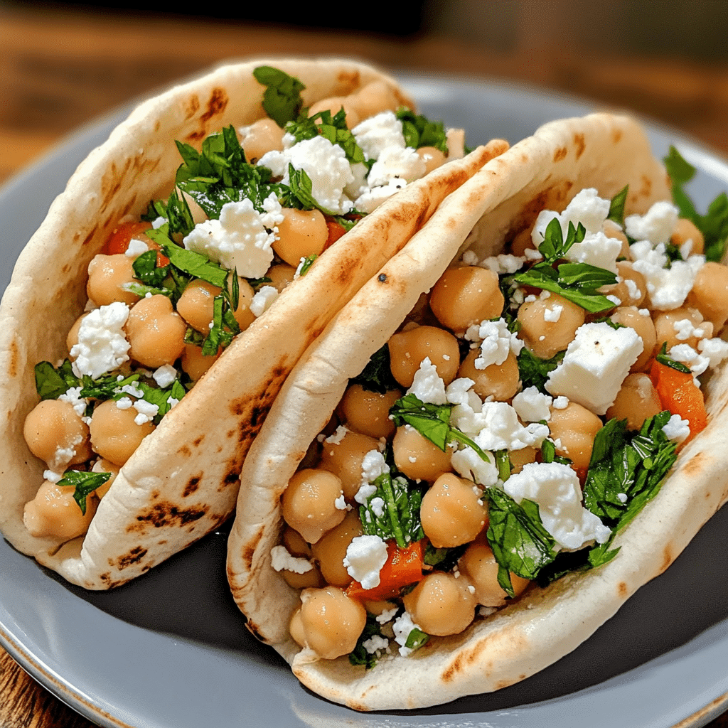 Savory Mediterranean Chickpea Pita Sandwich — restaurant-quality recipe photo