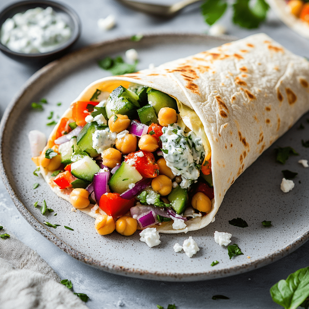 Savory Mediterranean Chickpea Wraps — restaurant-quality recipe photo