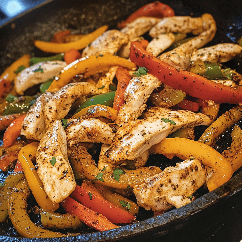Sizzling Herb-infused Chicken Fajitas — restaurant-quality recipe photo