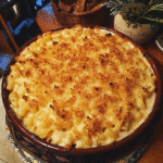 How to make Smashed Onion Mac and Cheese Casserole — key cooking step