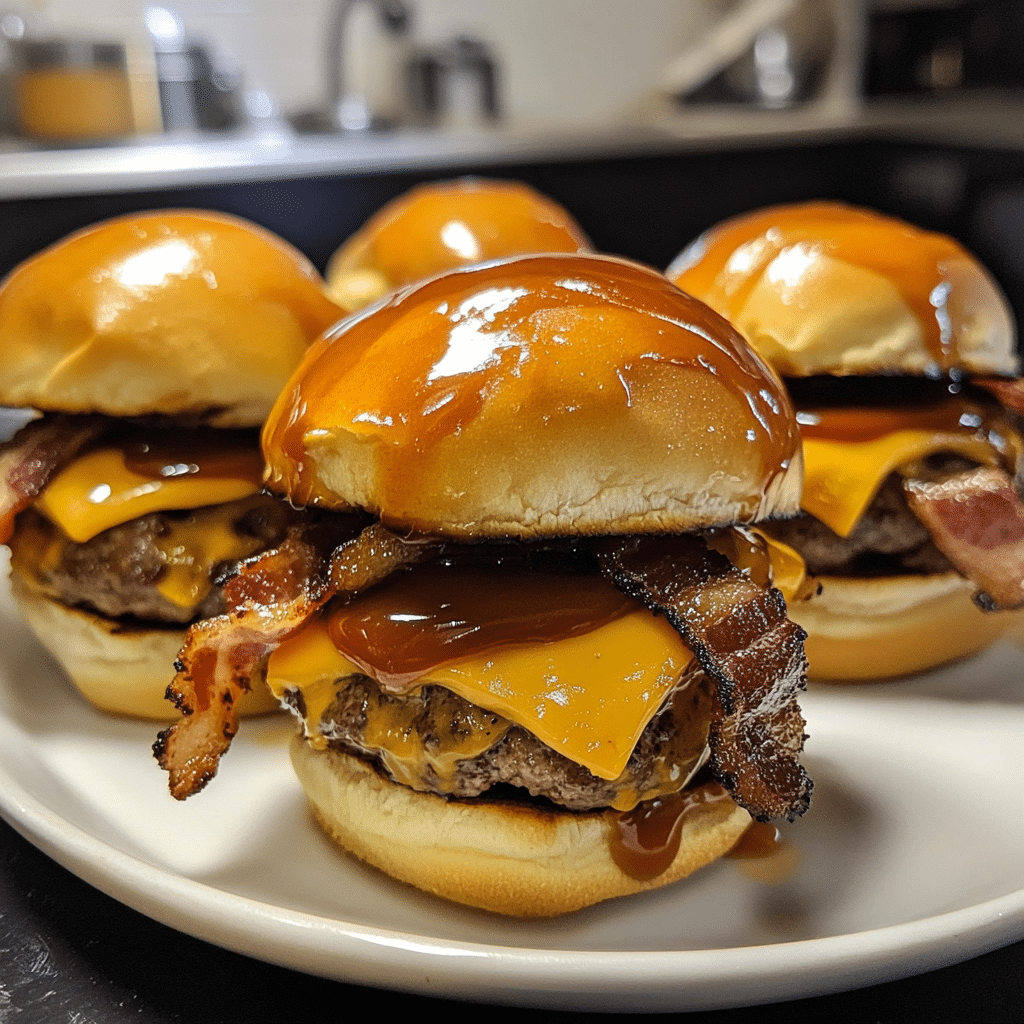 Smoky Bourbon BBQ Bacon Cheeseburger Sliders — restaurant-quality recipe photo