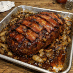 How to make Smoky Maple Bacon Meatloaf — key cooking step