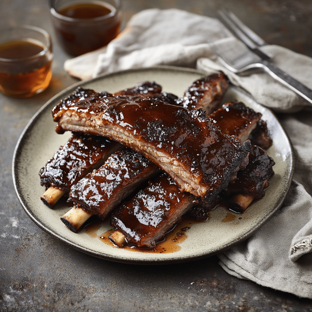 Smoky Maple Bourbon Glazed Ribs — restaurant-quality recipe photo