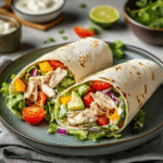 How to make Southwest Chicken Salad Wraps — key cooking step