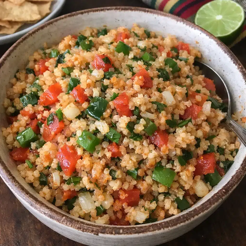 Spanish Cauliflower Rice to Eat with Mexican Food — restaurant-quality recipe photo
