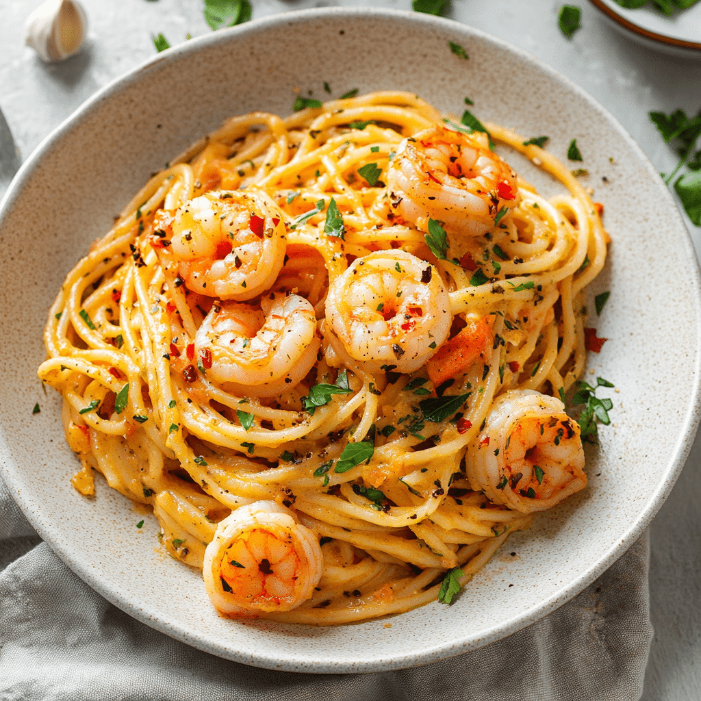 Spicy Garlic Herb Shrimp Pasta — restaurant-quality recipe photo