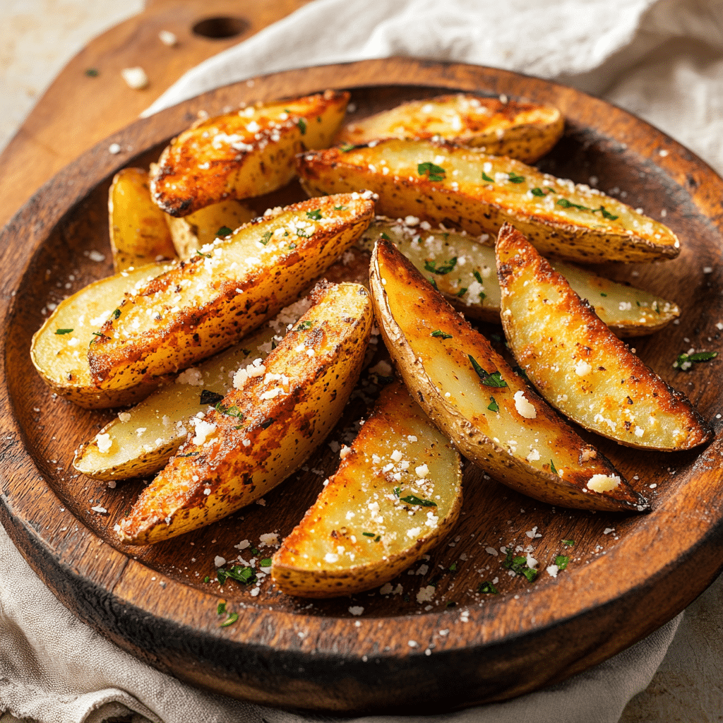 Spicy Garlic Parmesan Potato Wedges — restaurant-quality recipe photo