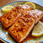 How to make Spicy Honey Garlic Glazed Salmon — key cooking step
