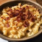 How to make Truffle Mac & Cheese with Crispy Bacon — key cooking step