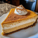 How to make Velvet Pumpkin Spice Cheesecake — key cooking step