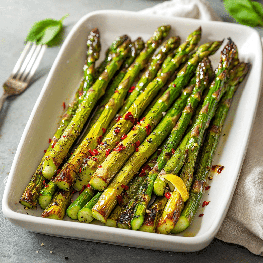 Zesty Lemon Garlic Roasted Asparagus — restaurant-quality recipe photo