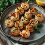 How to make Zesty Lemon Herb Grilled Shrimp Skewers — key cooking step